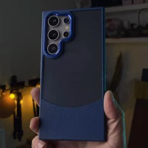 قاب چرمی دوتکه سرمه ای