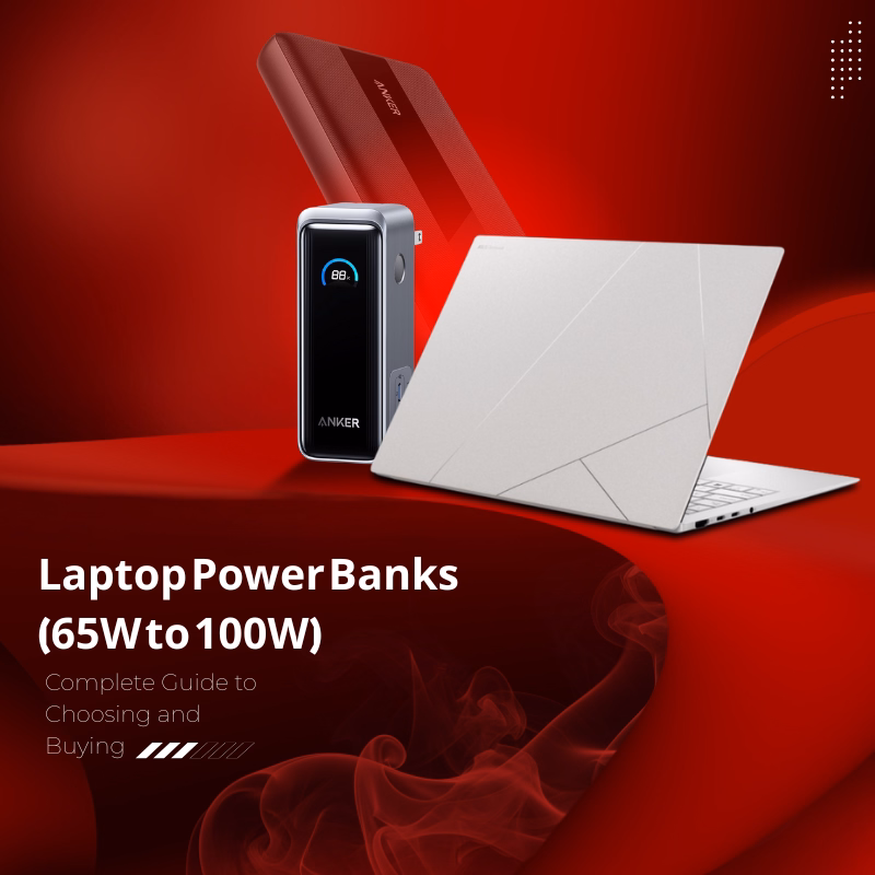 پاوربانک‌های مناسب لپ‌تاپ (۶۵W تا ۱۰۰W) راهنمای کامل انتخاب و خرید